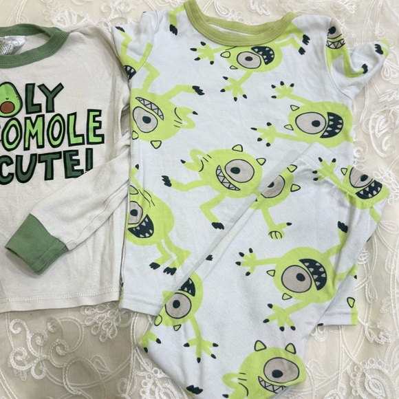 Disney Kids Guacamole Monster Pajama Set Bundle of 2 set. Size 5T - Picture 5 of 7
